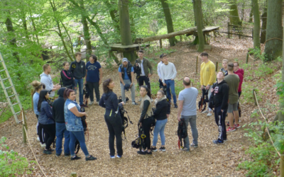 Klettern im Hochseilgarten – nichts für schwache Nerven!