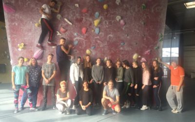 Klassenausflug in die Boulderhalle Monolith in Münster