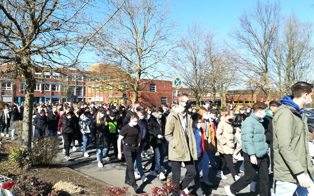 PSBK beim Friedensmarsch der Warendorfer Schulen