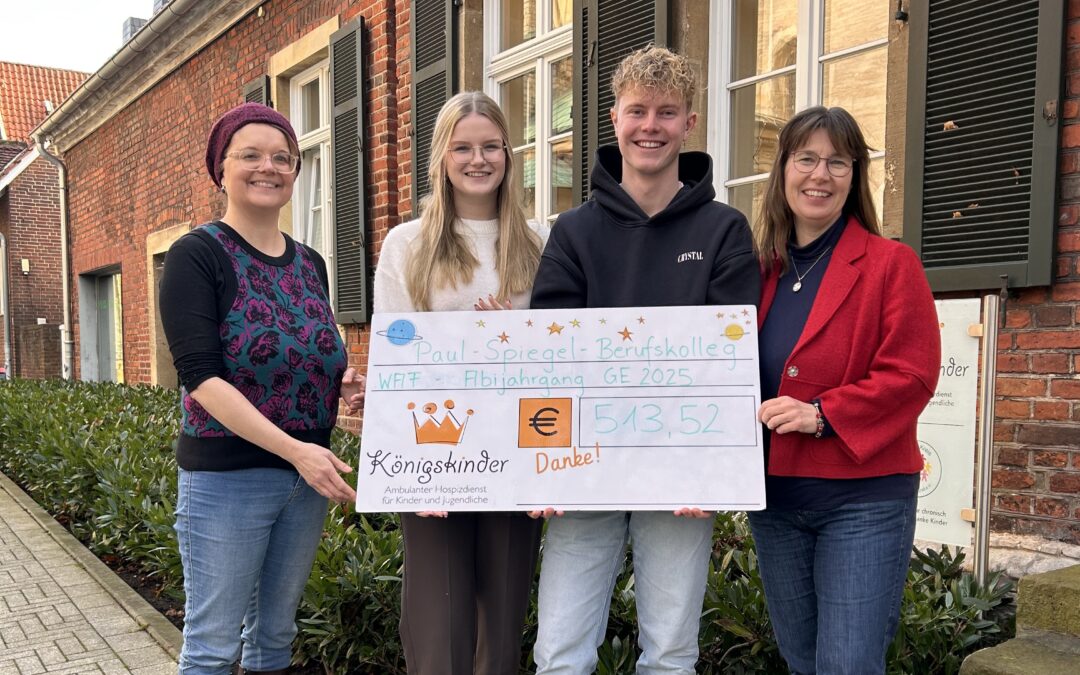 Spendenübergabe an ambulanten Kinder- und Jugendhospizdienst „Königskinder“